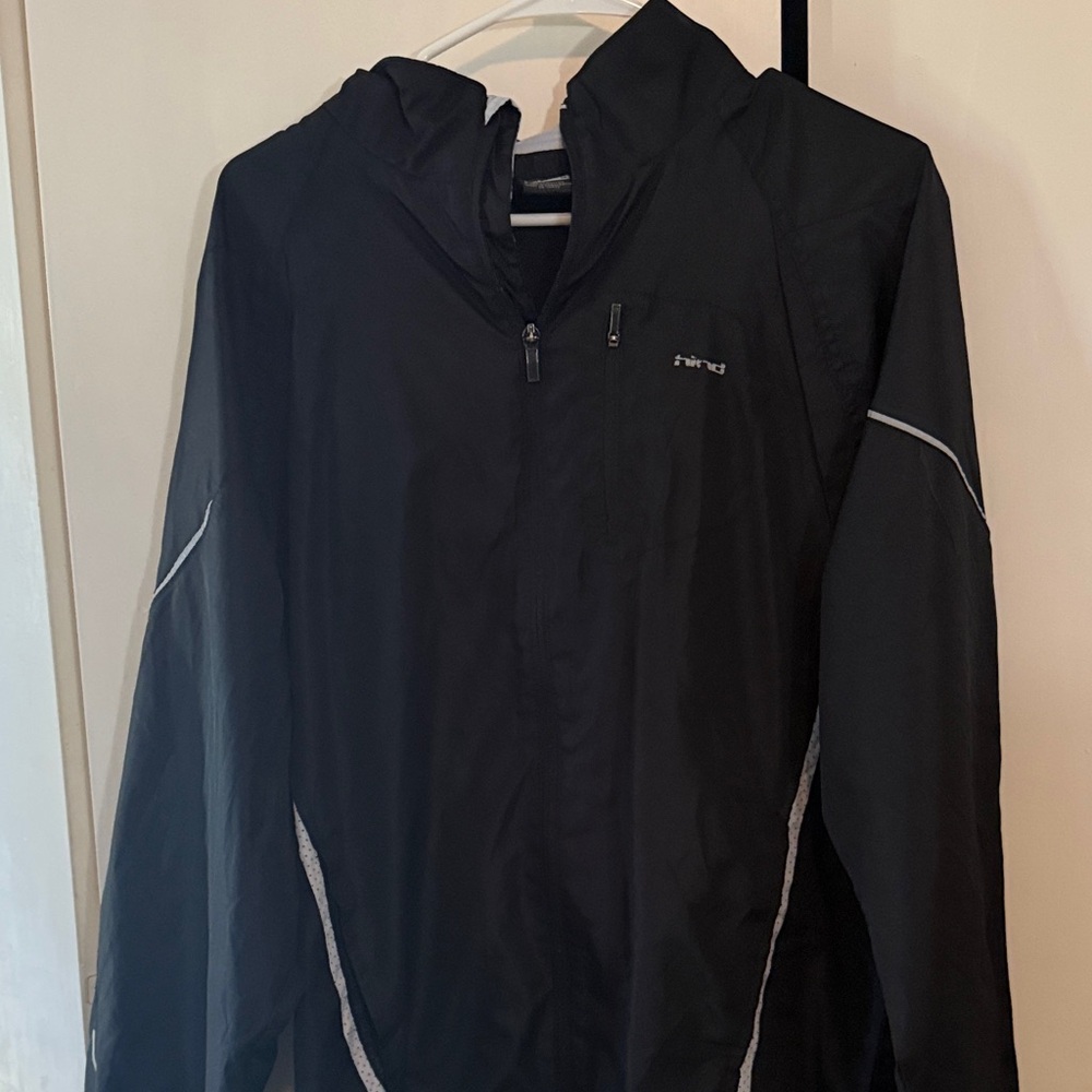 Hind Black Windbreaker Jacket